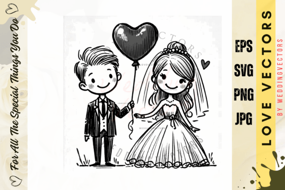 Art Deco Wedding Vectors: Timeless Love & Design