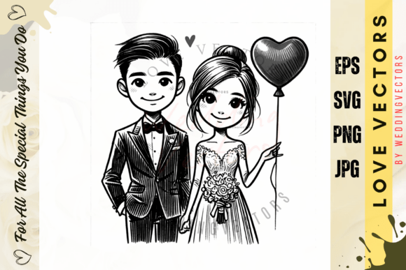 Artistic Floral Wedding C3777: Romance in Every Vector