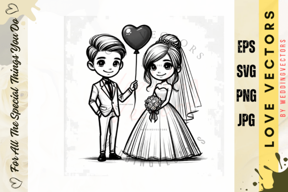 Boho Wedding Illustration: C3649 Design Assets