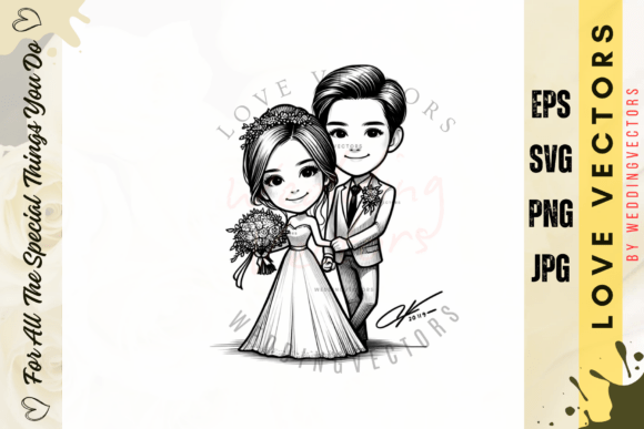 The Timeless Elegance of the C2701 Wedding Illustration