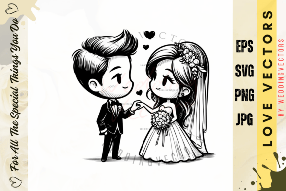 Wedding Couple and Love Vectors - C3634: A Design Deep Dive
