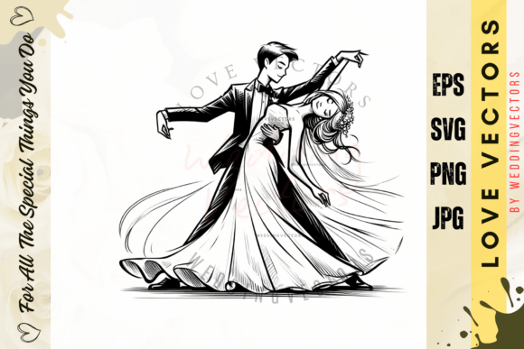 Wedding Couple and Love Vectors - C3732: A Designer's Dream Asset
