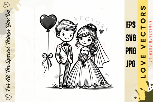 Wedding Couple and Love Vectors: Elevate Your Designs